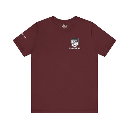 College Station Soccer Club Vanguard Unisex Adult T-Shirt w/ Logo on Left Chest