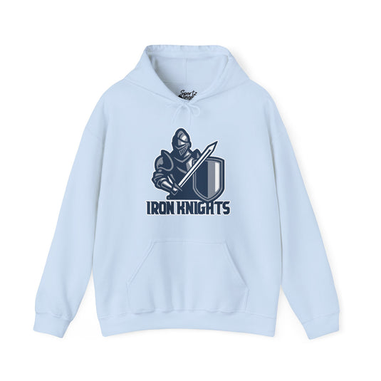 Iron Knights Basic Adult Unisex Hooded Sweatshirt w/Knight Design