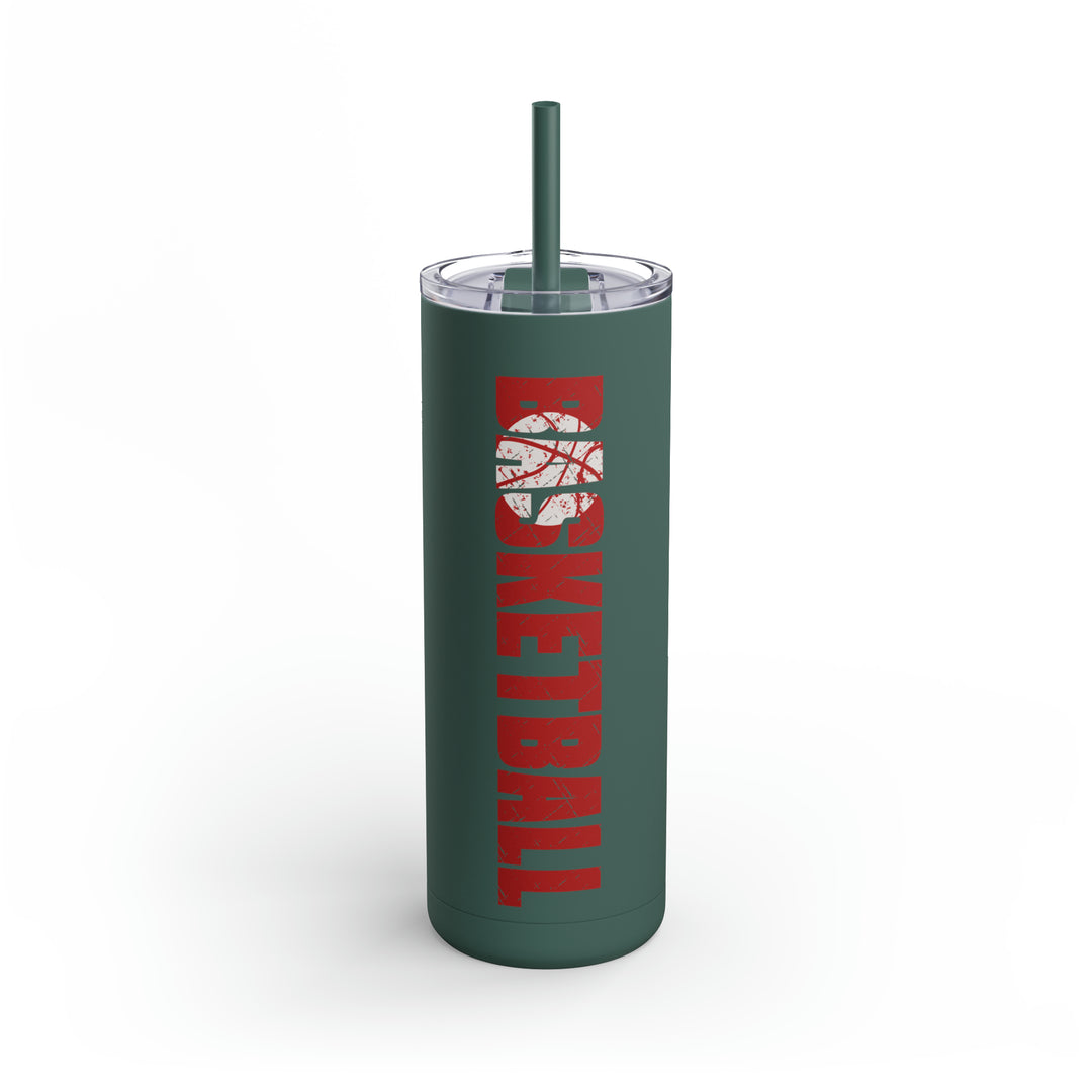 Basketball 20oz Skinny Matte Tumbler