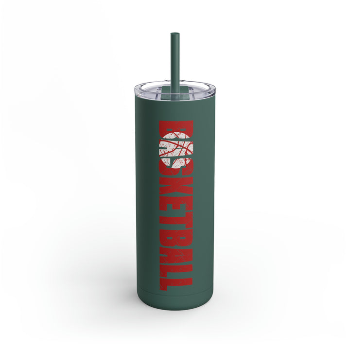 Basketball 20oz Skinny Matte Tumbler
