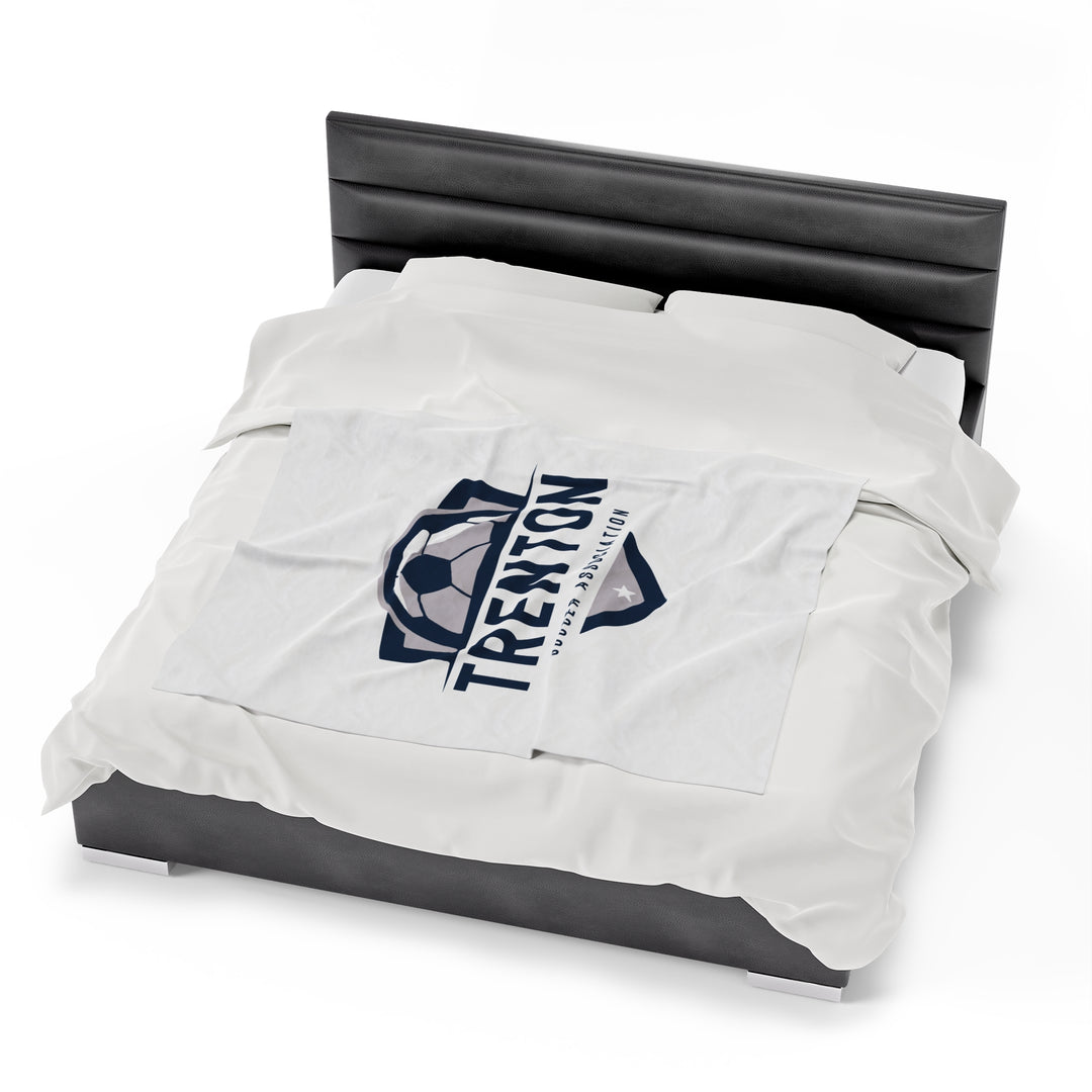 Trenton Soccer Association Velveteen Plush Blanket