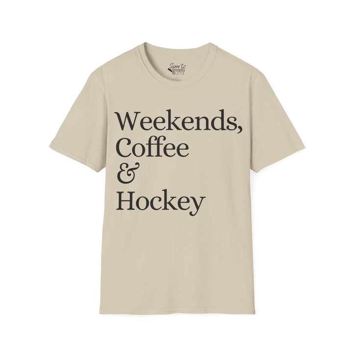 Weekends Coffee & Hockey Adult Unisex T-Shirt