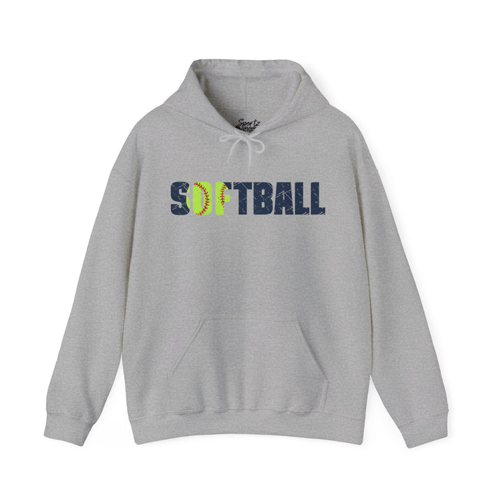 Softball Adult Unisex Hooded Sweatshirt
