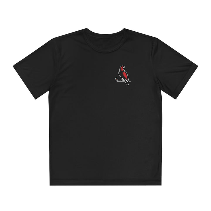 Wheeling Lightningbirds Unisex Youth Short Sleeve Competitor Moisture Wicking T-Shirt - Bird Logo Only