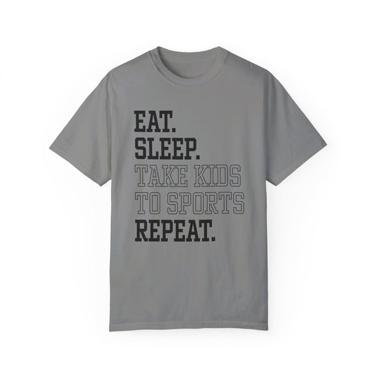 Eat Sleep Take Kids To Sports Repeat Adult Unisex Premium T-Shirt