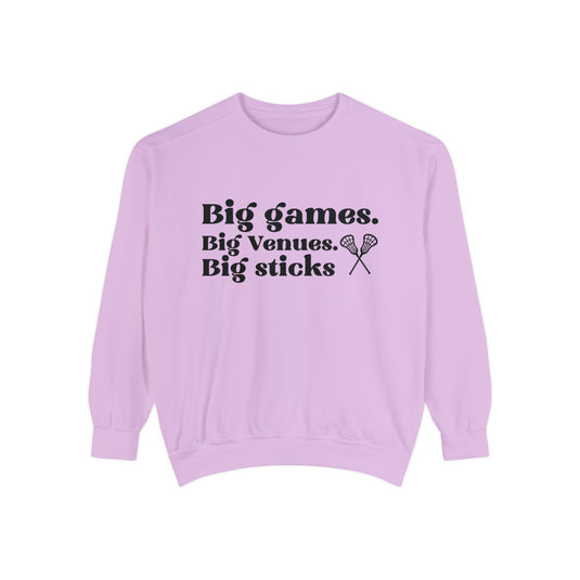 Big Games Lacrosse Adult Unisex Premium Crewneck Sweatshirt