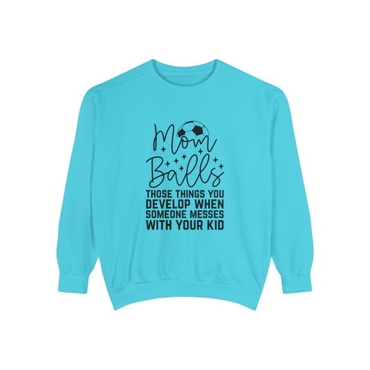 Mom Balls Soccer Adult Unisex Premium Crewneck Sweatshirt