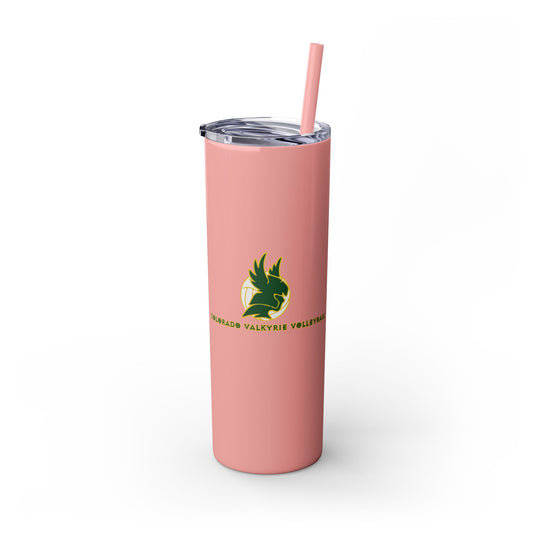 Colorado Valkyrie Volleyball Club Skinny Tumbler with Straw 20oz