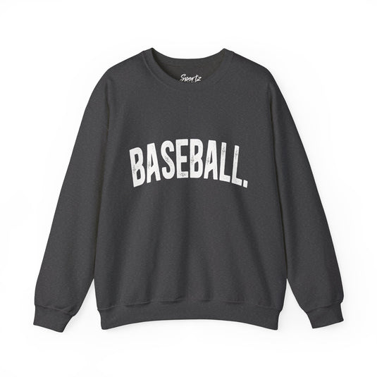 Rustic Design Baseball Adult Unisex Basic Crewneck Sweatshirt