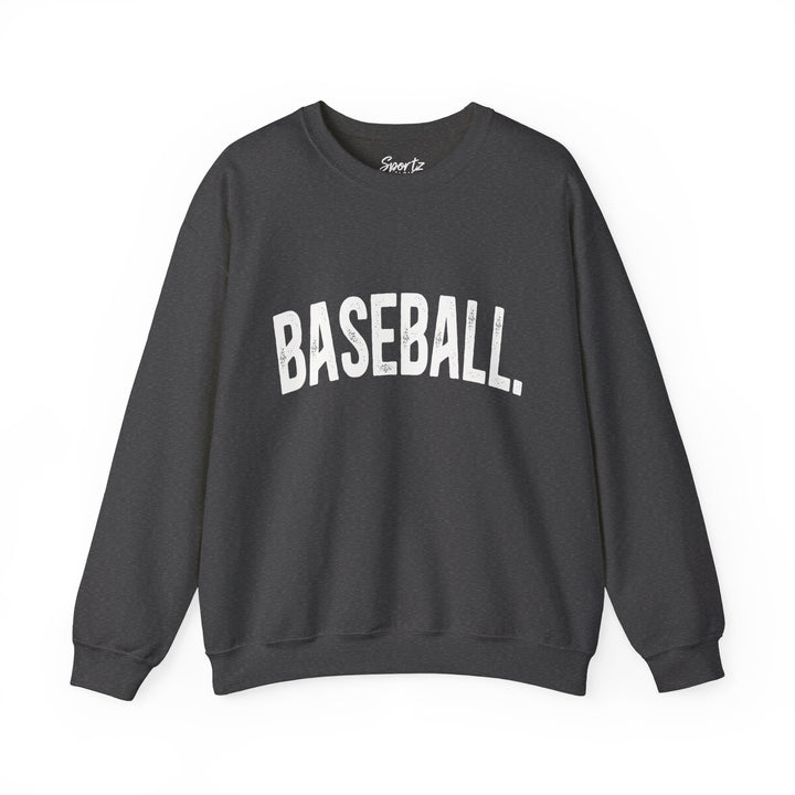 Rustic Design Baseball Adult Unisex Crewneck Sweatshirt