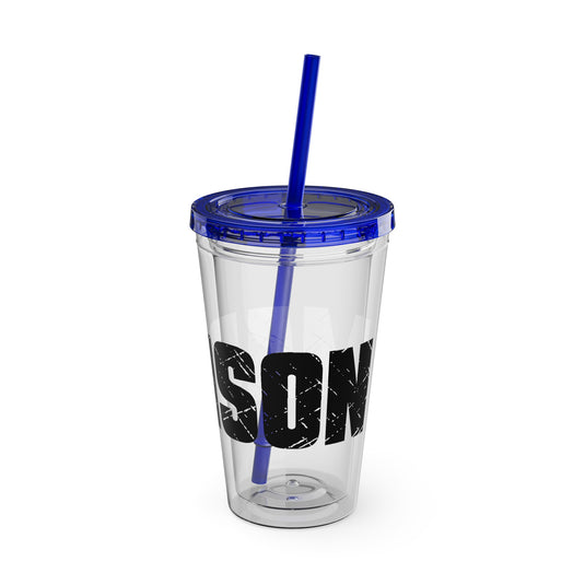 Dance 16 oz Sunsplash Tumbler with Straw w/Custom Name