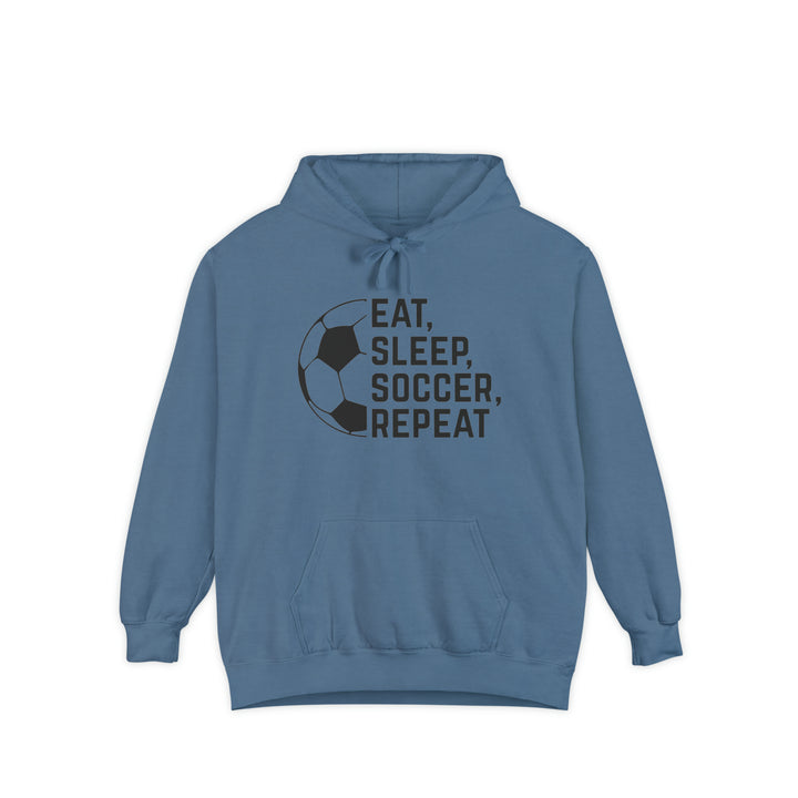Eat Sleep Soccer Repeat Adult Unisex Premium Hooded Sweatshirt
