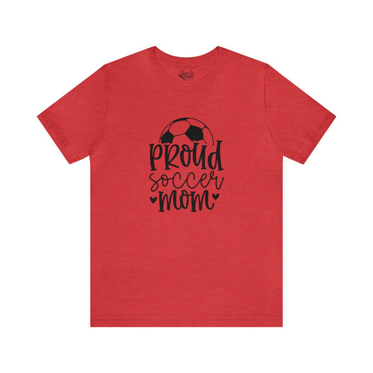 Proud Soccer Mom Adult Unisex Mid-Level T-Shirt