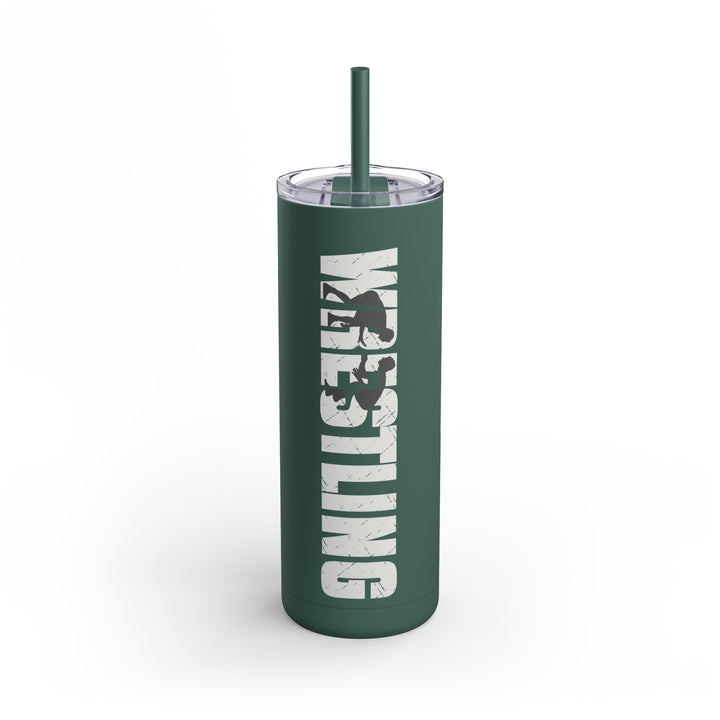 Wrestling 20oz Skinny Matte Tumbler