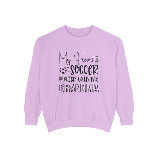 My Favorite Soccer Player (Grandma Version) Adult Unisex Premium Crewneck Sweatshirt