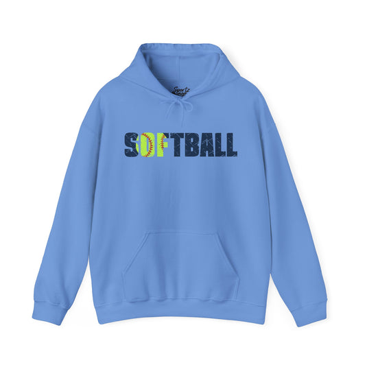 Softball Adult Unisex Basic Hooded Sweatshirt