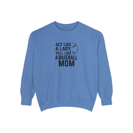 Act Like a Lady Baseball Adult Unisex Premium Crewneck Sweatshirt