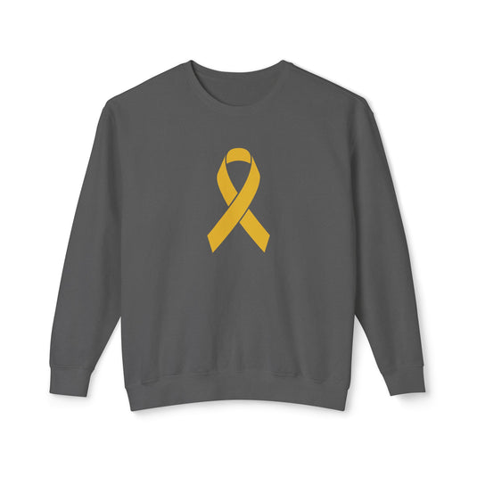 Cancer Ribbon Adult Unisex Premium Crewneck Sweatshirt