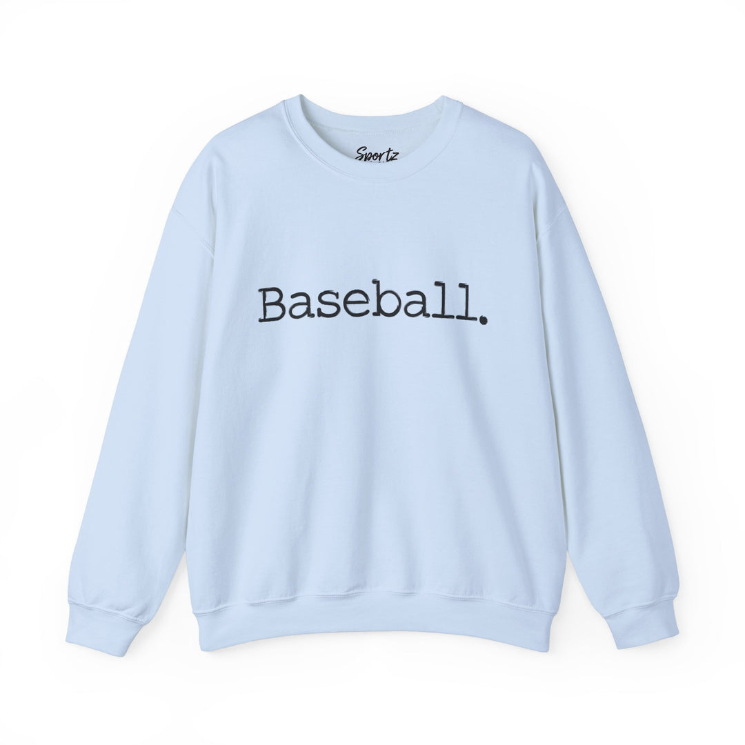 Typewriter Design Baseball Adult Unisex Crewneck Sweatshirt