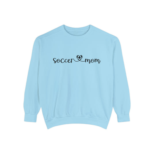 Soccer Mom with Heart Adult Unisex Premium Crewneck Sweatshirt