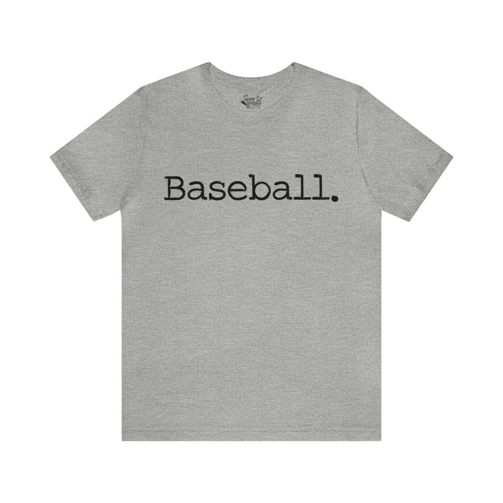 Typewriter Design Baseball Adult Unisex Mid-Level T-Shirt