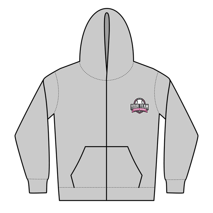 Unisex Youth Full Zip Hooded Sweatshirt