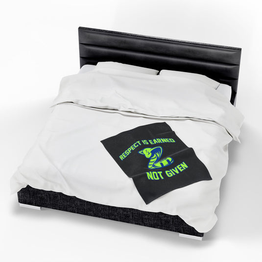 Court House Cobras Velveteen Plush Blanket - Respect Design
