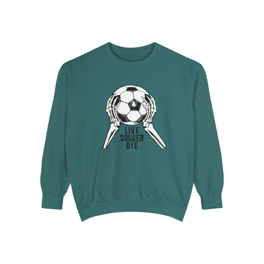 Live Soccer Die Adult Unisex Premium Crewneck Sweatshirt