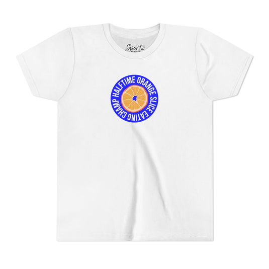 College Station Soccer Club Vanguard Unisex Youth T-Shirt - Halftime Orange Slice Eating Champ