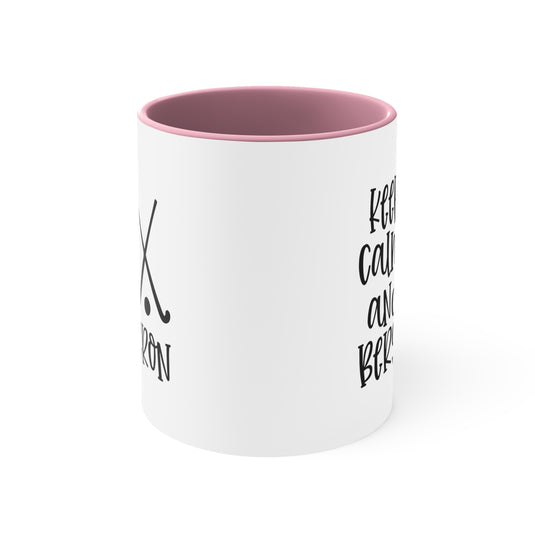 Keep Calm and Bergeron 11oz Hockey Accent Mug