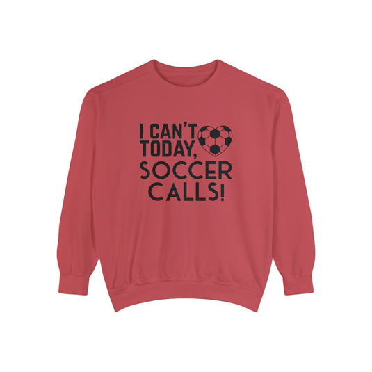 I Can't Today Soccer Adult Unisex Premium Crewneck Sweatshirt