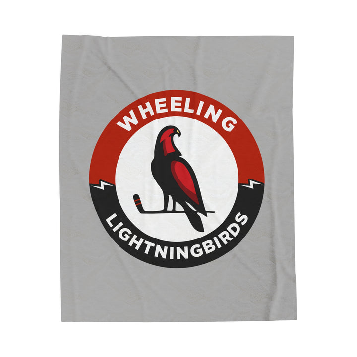 Wheeling Lightningbirds Velveteen Plush Blanket