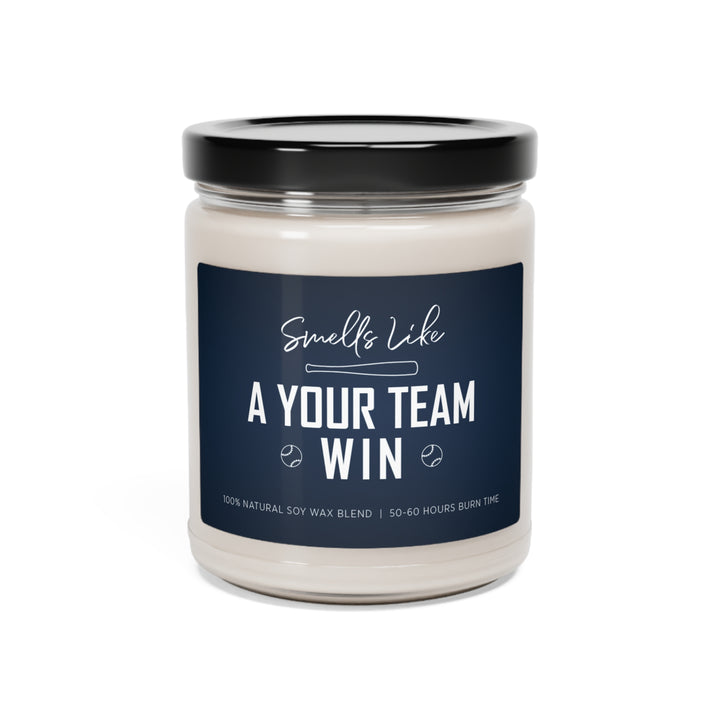 Smells Like a "Your Team" Win 9 oz Scented Soy Candle - 5 scents to choose from