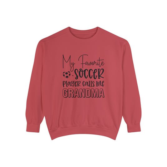 My Favorite Soccer Player (Grandma Version) Adult Unisex Premium Crewneck Sweatshirt