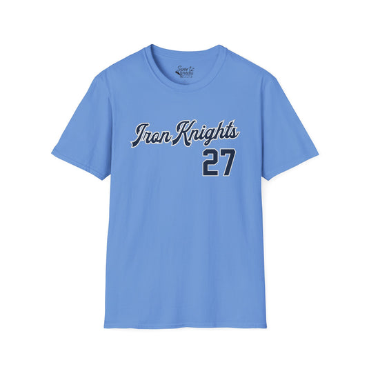 Iron Knight's Adult Unisex Basic T-Shirt - Blue Jersey Match