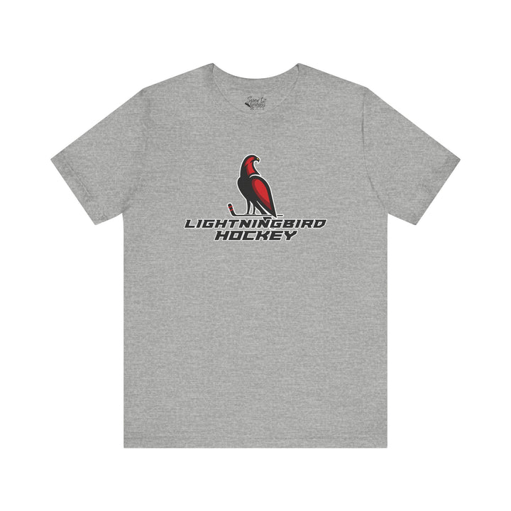 Wheeling Lightningbirds Unisex Adult Mid-Level T-Shirt - Hockey Design