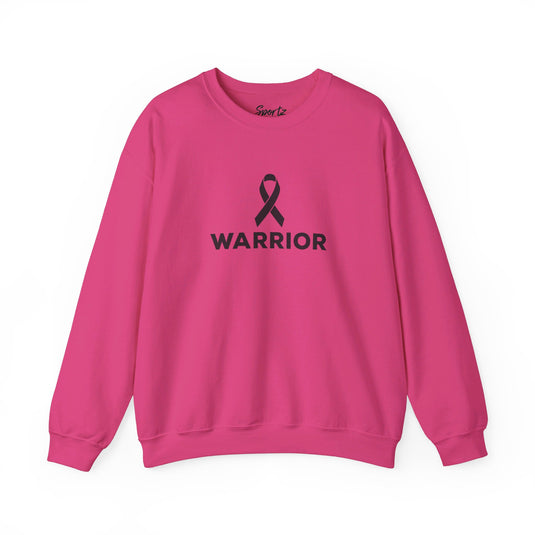 Cancer Ribbon Warrior Adult Unisex Basic Crewneck Sweatshirt