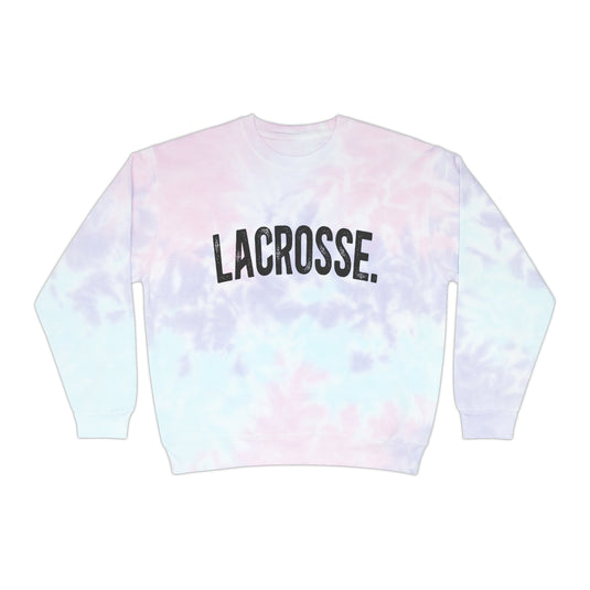 Rustic Design Lacrosse Adult Unisex Tie-Dye Crewneck Sweatshirt