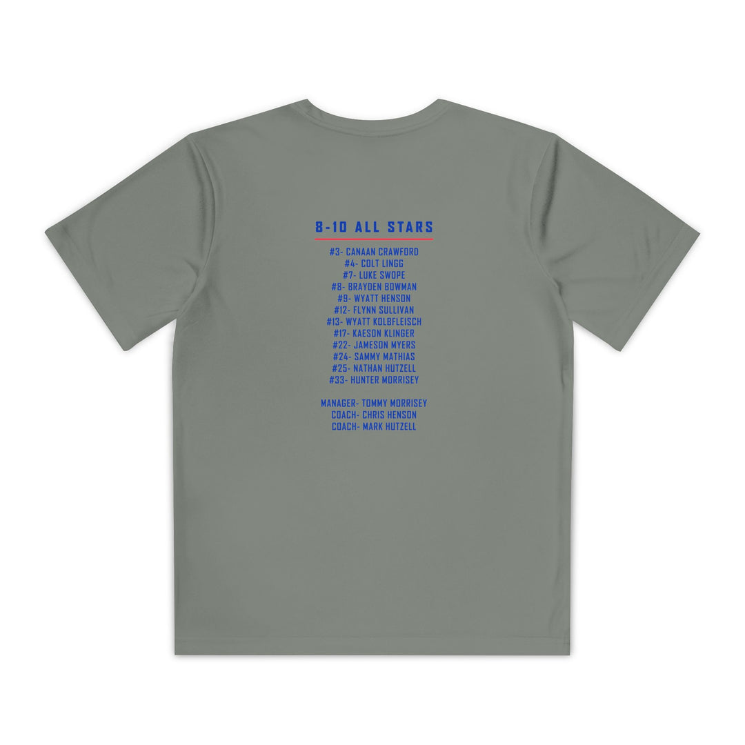 Valley Little League Baseball Unisex Youth Short Sleeve Competitor Moisture Wicking T-Shirt - District Champions