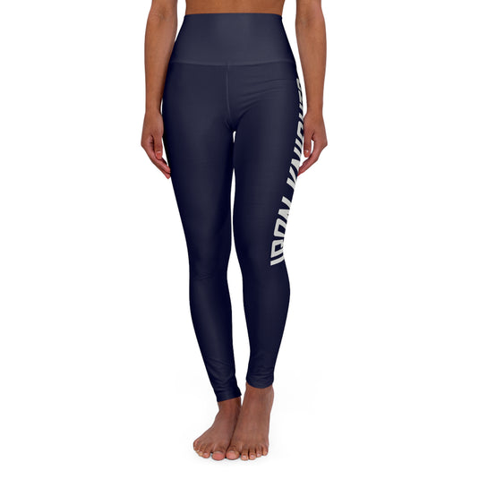 Iron Knights Women's High Waisted Yoga Leggings - Dark Navy