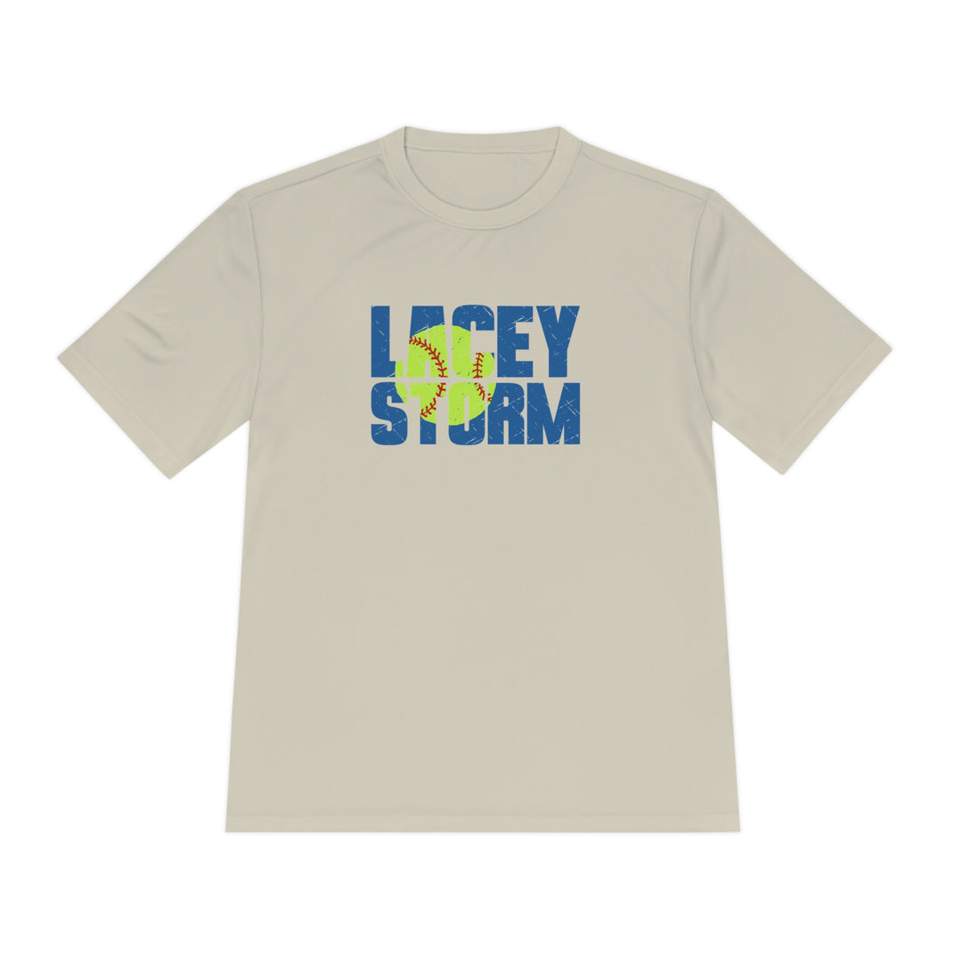 Lacey Storm Unisex Adult Moisture Wicking T-Shirt - Softball Design