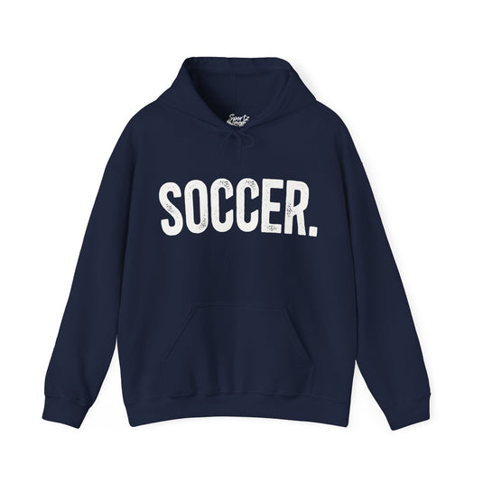 Rustic Design Soccer Adult Unisex Basic Hooded Sweatshirt