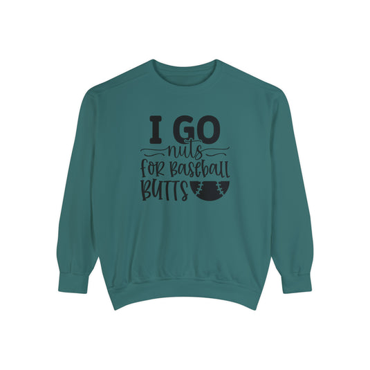 I Go Nuts Baseball Adult Unisex Premium Crewneck Sweatshirt