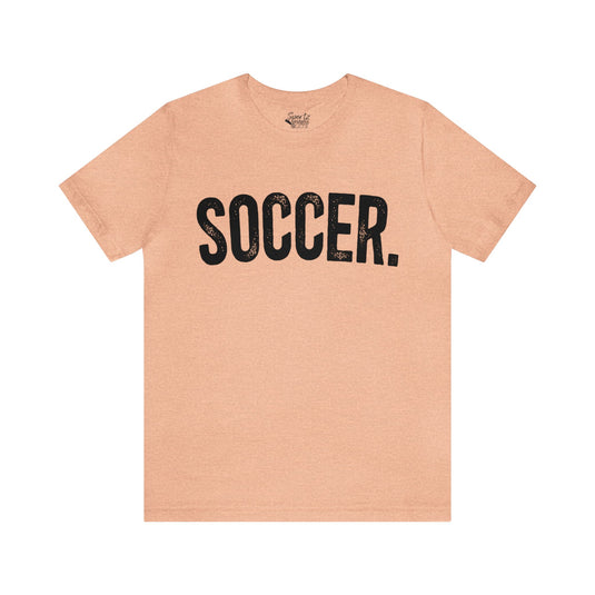 Rustic Design Soccer Adult Unisex Mid-Level T-Shirt