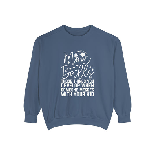 Mom Balls Soccer Adult Unisex Premium Crewneck Sweatshirt