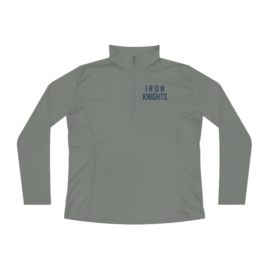 Iron Knights Women's Quarter-Zip Pullover w/Stacked Text Only