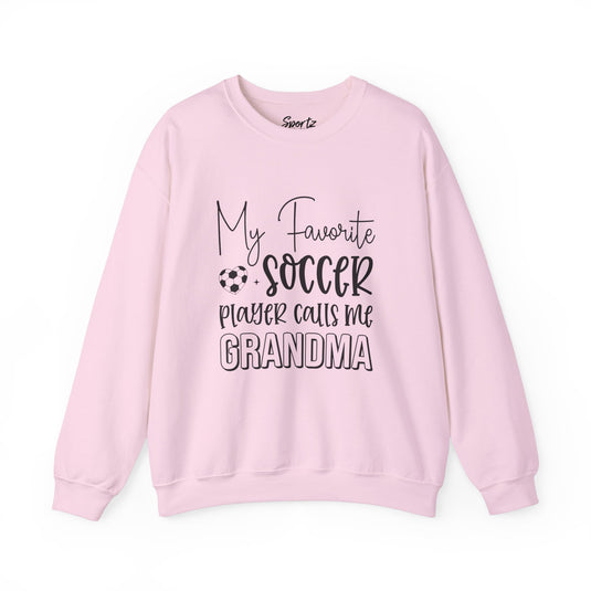 My Favorite Soccer Player (Grandma Version) Adult Unisex Basic Crewneck Sweatshirt