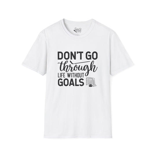 Don't Go Through Life Hockey Adult Unisex Basic T-Shirt