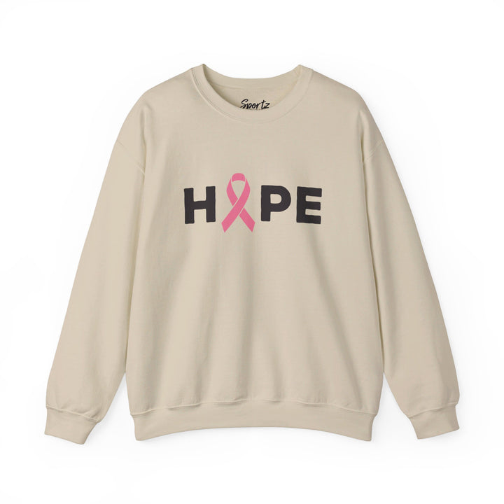 Hope Cancer Ribbon Adult Unisex Crewneck Sweatshirt