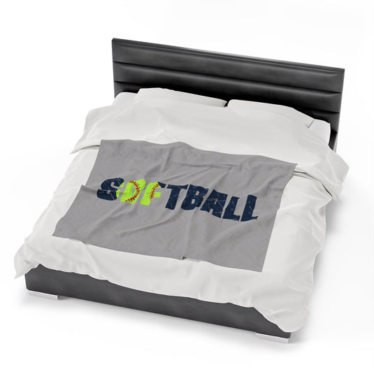 Softball Plush Blanket